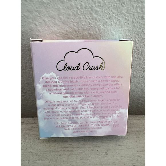Too Faced Cloud Crush Blurring Blush “Heads In The Clouds”0.17oz/5g BNIB* - Picture 8 of 8
